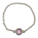 ティファニー TIFFANY&Co. カラーバイザヤード ピンクサファイア チェーン 15号 リング シルバー925 レディース【中古】【Aランク】