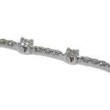 デザインジュエリー テニス ブレスレット K18ホワイトゴールド ダイヤモンド レディース【中古】【Aランク】