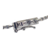 デザインジュエリー テニス ブレスレット K18ホワイトゴールド ダイヤモンド レディース【中古】【Aランク】