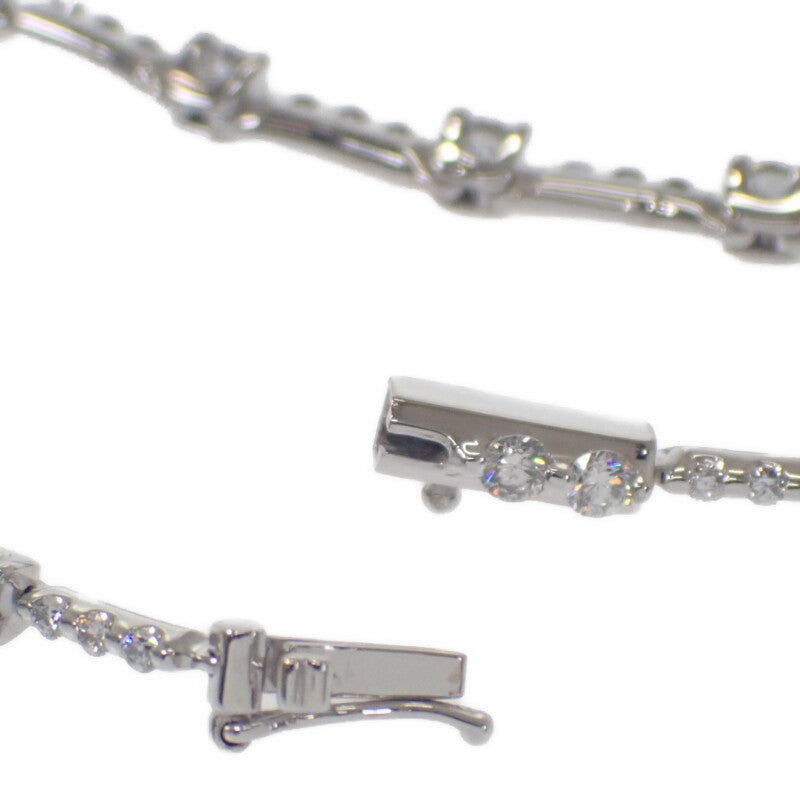 デザインジュエリー テニス ブレスレット K18ホワイトゴールド ダイヤモンド レディース【中古】【Aランク】