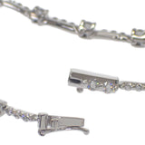 デザインジュエリー テニス ブレスレット K18ホワイトゴールド ダイヤモンド レディース【中古】【Aランク】