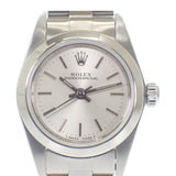 ロレックス ROLEX オイスターパーペチュアル トリチウム A番 76080 腕時計 ステンレススチール 自動巻き シルバー文字盤 レディース【中古】【ABランク】