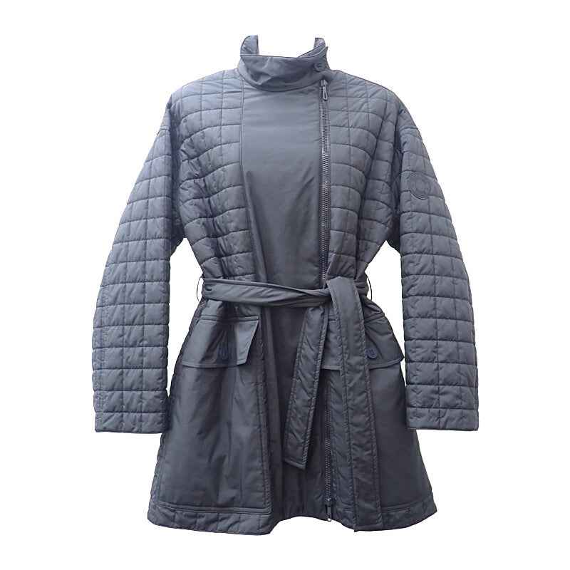 エルメス HERMES キルティングコート 36 H5H0158DQ5H36 ナイロンジャケット ポリエステル ネイビー bleu noir レディース【中古】【Aランク】