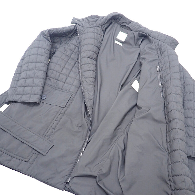 エルメス HERMES キルティングコート 36 H5H0158DQ5H36 ナイロンジャケット ポリエステル ネイビー bleu noir レディース【中古】【Aランク】