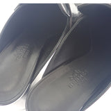 エルメス HERMES フロール60 サボサンダル コンスタンス ミュール カーフ ブラック シルバー金具 37 レディース【中古】【Aランク】