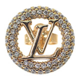 ルイヴィトン LOUIS VUITTON ブックルドレイユ・ルイーズ バイナイト M00757 ピアス メタル クリスタル ゴールド レディース【中古】【ABランク】