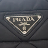 プラダ PRADA スモール パデット Re Nylon トートバッグ 1BG436 トートバッグ 2WAYバッグ ショルダーバッグ ナイロン ブラック シルバー金具 レディース【中古】【ABランク】