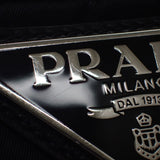 プラダ PRADA スモール パデット Re Nylon トートバッグ 1BG436 トートバッグ 2WAYバッグ ショルダーバッグ ナイロン ブラック シルバー金具 レディース【中古】【ABランク】