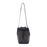 ゴヤール GOYARD プティフロ バケットバッグ ヘリンボーン PEFLOTPMLTY01CL01P ショルダーバッグ レザー コーティングキャンバス ブラック ブラウン レディース【中古】【Aランク】