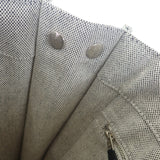 エルメス HERMES サックアーネMM トートバッグ トワルアッシュ レザー グレー ブラック レディース メンズ【中古】【Aランク】