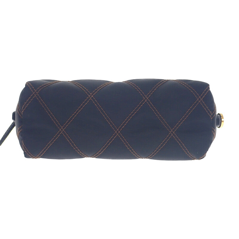 プラダ PRADA スモールナイロンポーチ 1NE005 ポーチ ナイロン ブラック ゴールド金具 レディース メンズ【中古】【Aランク】