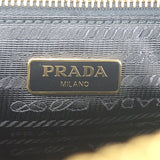 プラダ PRADA スモールナイロンポーチ 1NE005 ポーチ ナイロン ブラック ゴールド金具 レディース メンズ【中古】【Aランク】