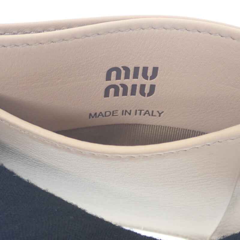 ミュウ ミュウ Miu Miu コード コニャック 5MC076_2CSB_F0A2C カードケース レザー ピンク レディース【中古】【Aランク】