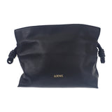 ロエベ LOEWE フラメンコクラッチミニ A411FC2X73 ショルダーバッグ カーフ ブラック ゴールド金具 レディース【中古】【Aランク】
