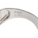 デザインジュエリー 13号 リング Pt900プラチナ ダイヤモンド レディース【中古】【Aランク】