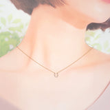 ティファニー TIFFANY&Co. メトロホースシュー ネックレス K18ピンクゴールド ダイヤモンド レディース【中古】【Aランク】