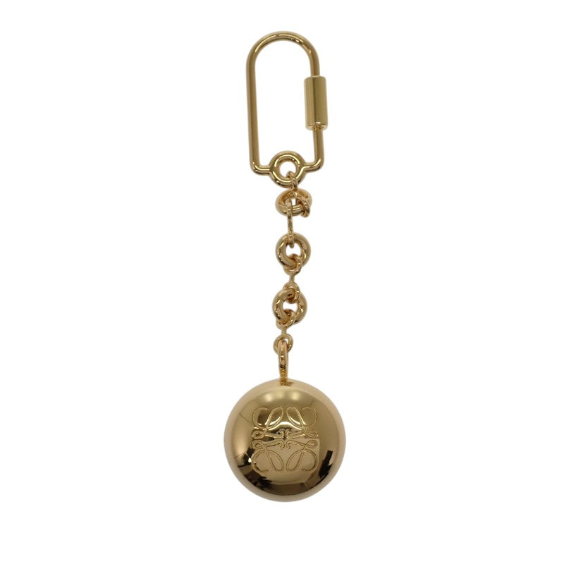 ロエベ LOEWE ぺブル キーリング C621232XFR キーホルダー メタル ゴールド レディース【中古】【Aランク】