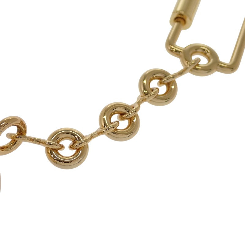 ロエベ LOEWE ぺブル キーリング C621232XFR キーホルダー メタル ゴールド レディース【中古】【Aランク】