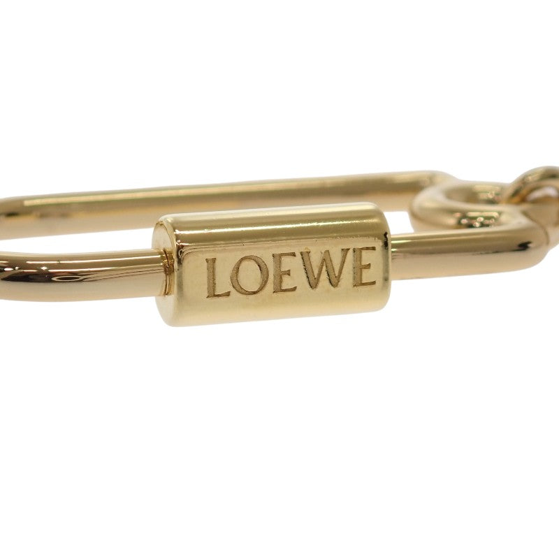 ロエベ LOEWE ぺブル キーリング C621232XFR キーホルダー メタル ゴールド レディース【中古】【Aランク】
