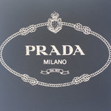 プラダ PRADA パニエ 1BA212_2DID_F0B7K_V_POO ハンドバッグ キャンバス レザー ブラック ブラウン レディース【中古】【Aランク】