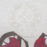 クロムハーツ CHROME HEARTS ダガー アイチャート M 半袖Tシャツ コットン ホワイト メンズ【中古】【ABランク】