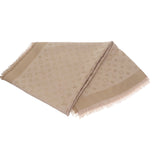 ルイヴィトン LOUIS VUITTON ショール・モノグラム・ネオデニム M76068 モノグラム スカーフ シルク ウール ベージュ レディース ユニセックス【中古】【Aランク】