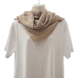 ルイヴィトン LOUIS VUITTON ショール・モノグラム・ネオデニム M76068 モノグラム スカーフ シルク ウール ベージュ レディース ユニセックス【中古】【Aランク】