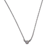 ティファニー TIFFANY&Co. バイザヤード ダイヤモンド ネックレス Pt950プラチナ レディース【中古】【Aランク】