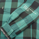 モンクレール MONCLER フラグメント Simmon チェックダウンシャツ FRAGMENT DESIGN 2 H209U1A00009 M2316 長袖シャツ コットン ナイロン ダウン グリーン メンズ【中古】【Aランク】