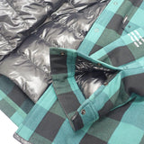 モンクレール MONCLER フラグメント Simmon チェックダウンシャツ FRAGMENT DESIGN 2 H209U1A00009 M2316 長袖シャツ コットン ナイロン ダウン グリーン メンズ【中古】【Aランク】