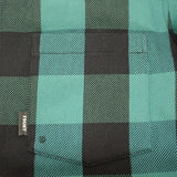 モンクレール MONCLER フラグメント Simmon チェックダウンシャツ FRAGMENT DESIGN 2 H209U1A00009 M2316 長袖シャツ コットン ナイロン ダウン グリーン メンズ【中古】【Aランク】