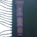 ルイヴィトン LOUIS VUITTON グラフィック デュアル M79139 マフラー カシミヤ ウール グリーン ホワイト メンズ レディース【中古】【Aランク】