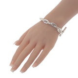 【商談中/対象者以外注文不可】エルメス HERMES シェーヌダンクル MM H101994B ブレスレット シルバー925 メンズ レディース【中古】【Aランク】