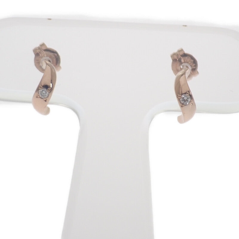 ヨンドシー 4℃ ダイヤ ピアス K18ピンクゴールド レディース【中古】【Aランク】