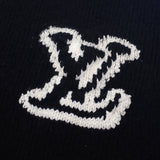 ルイヴィトン LOUIS VUITTON LV ウールブレンドクルーネック M 1AF336 長袖Tシャツ ウール ナイロン ヤク ブラック メンズ【中古】【ABランク】