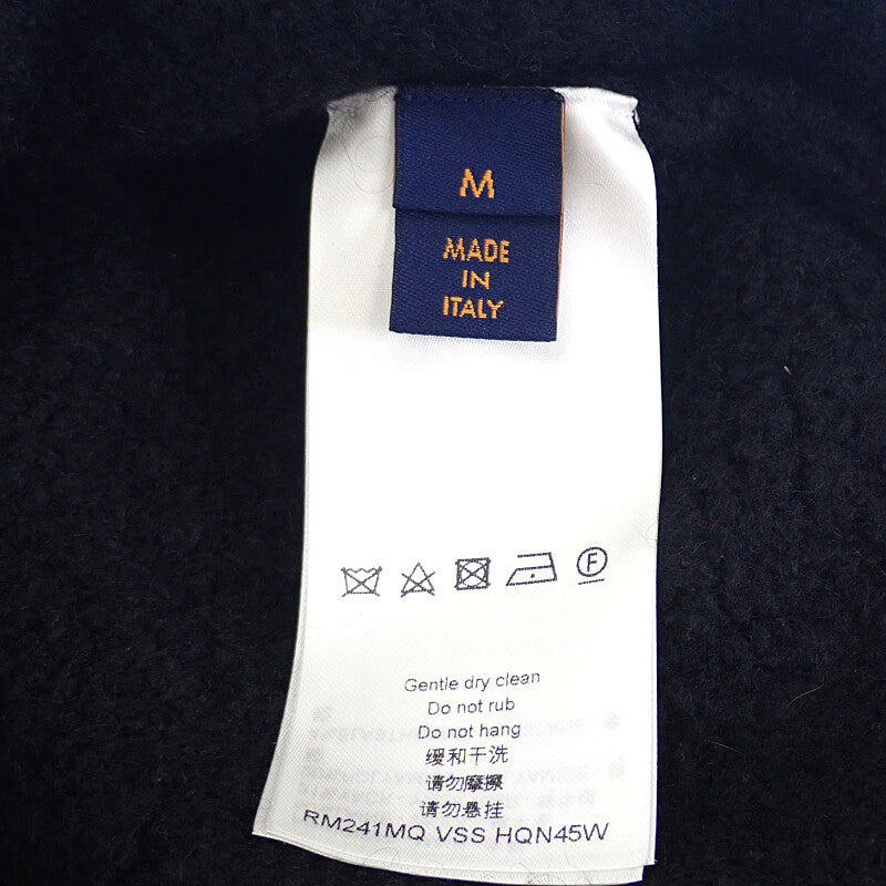 ルイヴィトン LOUIS VUITTON LV ウールブレンドクルーネック M 1AF336 長袖Tシャツ ウール ナイロン ヤク ブラック メンズ【中古】【ABランク】