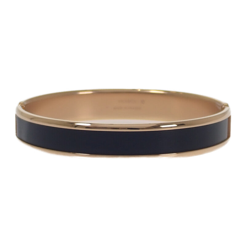 エルメス HERMES ブレスレットオランプ バングル ボックスカーフ ブラック ゴールド金具 レディース【中古】【SAランク】