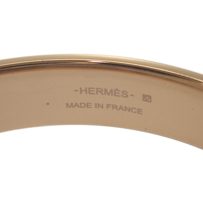 愛馬仕 HERMES 手鍊 Olympe 手鐲 Boxcalf 黑色 金色金屬配件 女士【中古】【SA級】