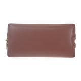 セリーヌ CELINE チェーン付きクラッチキュイル 10E383DR8.04LU ショルダーバッグ カーフ タン ゴールド金具 レディース【中古】【Aランク】