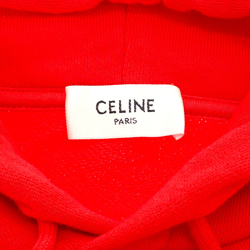 CELINE 寬鬆連帽上衣 L 2Y321670Q 棉質 紅色 男款【二手】【A級】