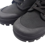 セリーヌ CELINE パタパンレースアップ ハイカット 343142198C.38NO スニーカー キャンバス レザー ブラック 35 レディース【中古】【Aランク】