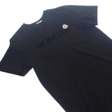 モンクレール MONCLER ロゴ M I10918C00064_8390T 半袖Tシャツ コットン ブラック メンズ【中古】【Aランク】