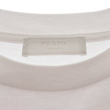 プラダ PRADA ロゴ L UJN555_R182_125E 半袖Tシャツ コットン ホワイト メンズ【中古】【Aランク】