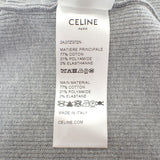 セリーヌ CELINE ジップアップロゴ L 2A27Z372N パーカー コットン グレー レディース【中古】【Aランク】