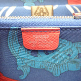 エルメス HERMES アザップ シルクイン コンパクト コインケース ヴォーエプソン シルク ローズテキサス ブルーゼリージュ レッド シルバー金具 レディース【中古】【Aランク】