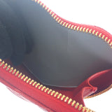 ディオール Dior アムールカロチェーンハートポーチ S5097UNID_M61R ショルダーバッグ カーフ レッド ゴールド金具 レディース【中古】【ABランク】
