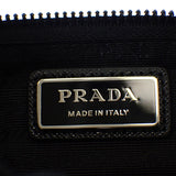 プラダ PRADA サフィアーノレザー 2VH128_2DMH_F0002 ショルダーバッグ ナイロン ブラック シルバー金具 メンズ レディース【中古】【Aランク】