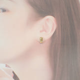 ルイヴィトン LOUIS VUITTON ブックレドレイユ ナノグラム GP M00397 ピアス メタル ゴールド シルバー レディース【中古】【ABランク】