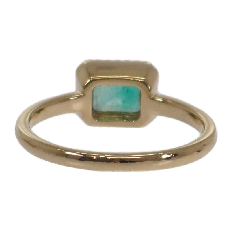 デザインジュエリー エメラルド 13号 リング K18ゴールド グリーン エメラルド レディース【中古】【Aランク】