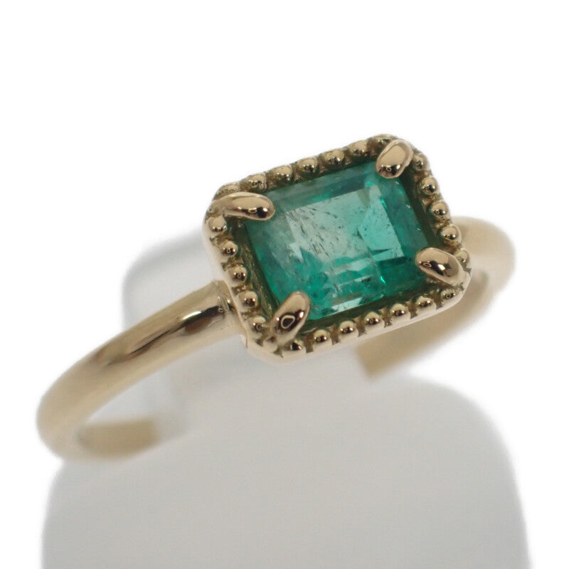 デザインジュエリー エメラルド 13号 リング K18ゴールド グリーン エメラルド レディース【中古】【Aランク】